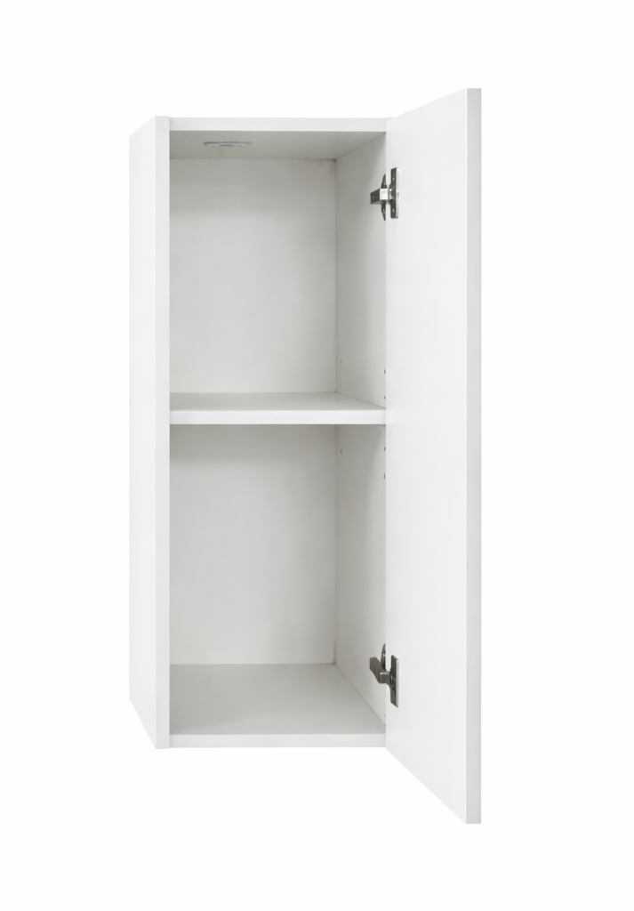 Kitchen Base 300mm 1 Door Wall Cabinet, Door Open, White