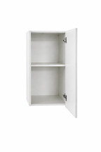 Kitchen Base 400mm, 1 Door Wall Cabinet, Door open, White