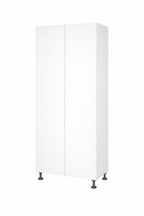 Kitchen Base 800mm, 2 Door Tall Cabinet, Doors Closed, with Middle Divider in White