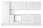 Kitchen Base 2554mm Kitchen Cabinet Package + Appliance Package